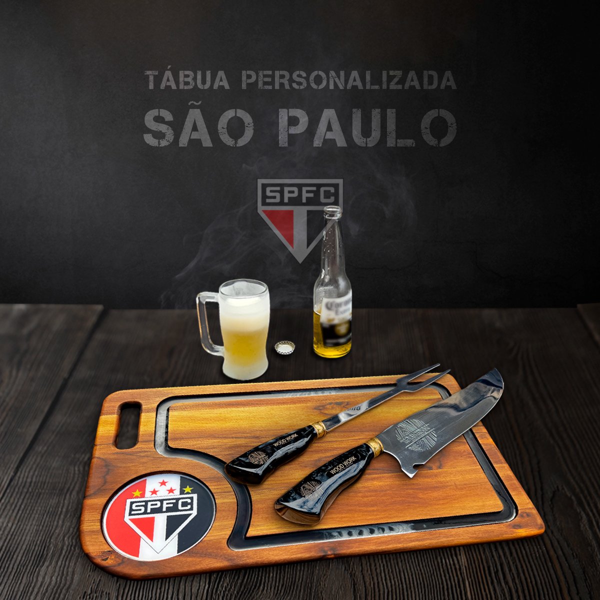 Tabua De Carne Churrasco Personalizada São Paulo Resinada São Paulo - Imagem 2