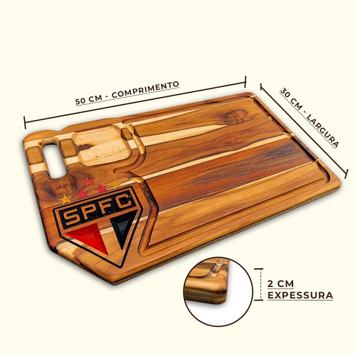 Tabua De Carne Churrasco Personalizada Do São Paulo - Imagem 4