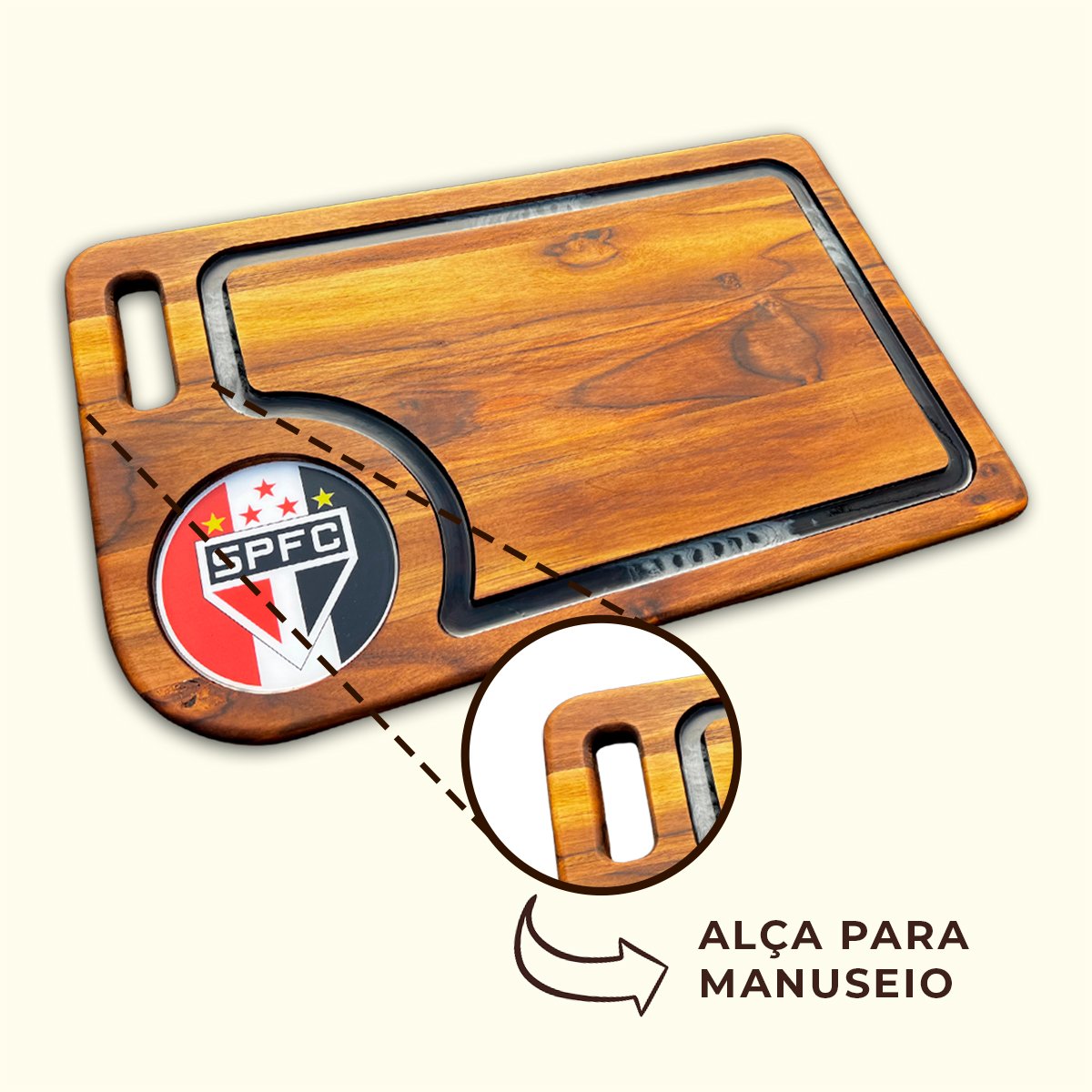 Tabua De Carne Churrasco Personalizada São Paulo Resinada São Paulo - Imagem 6