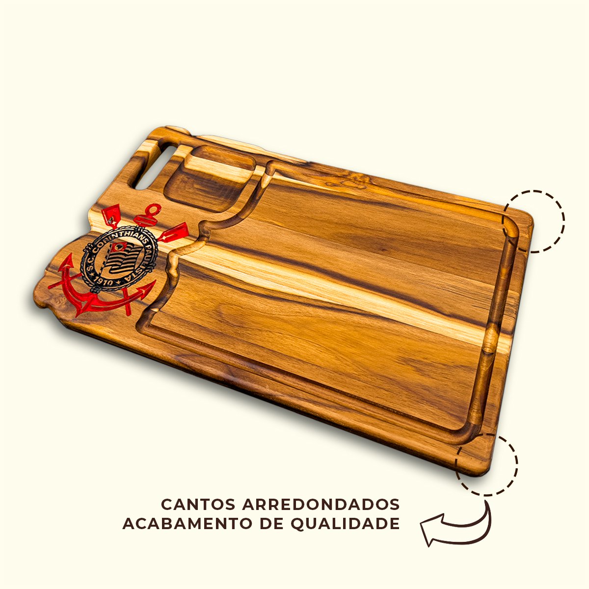 Tabua De Carne Personalizada Churrasco Corinthians - Imagem 8