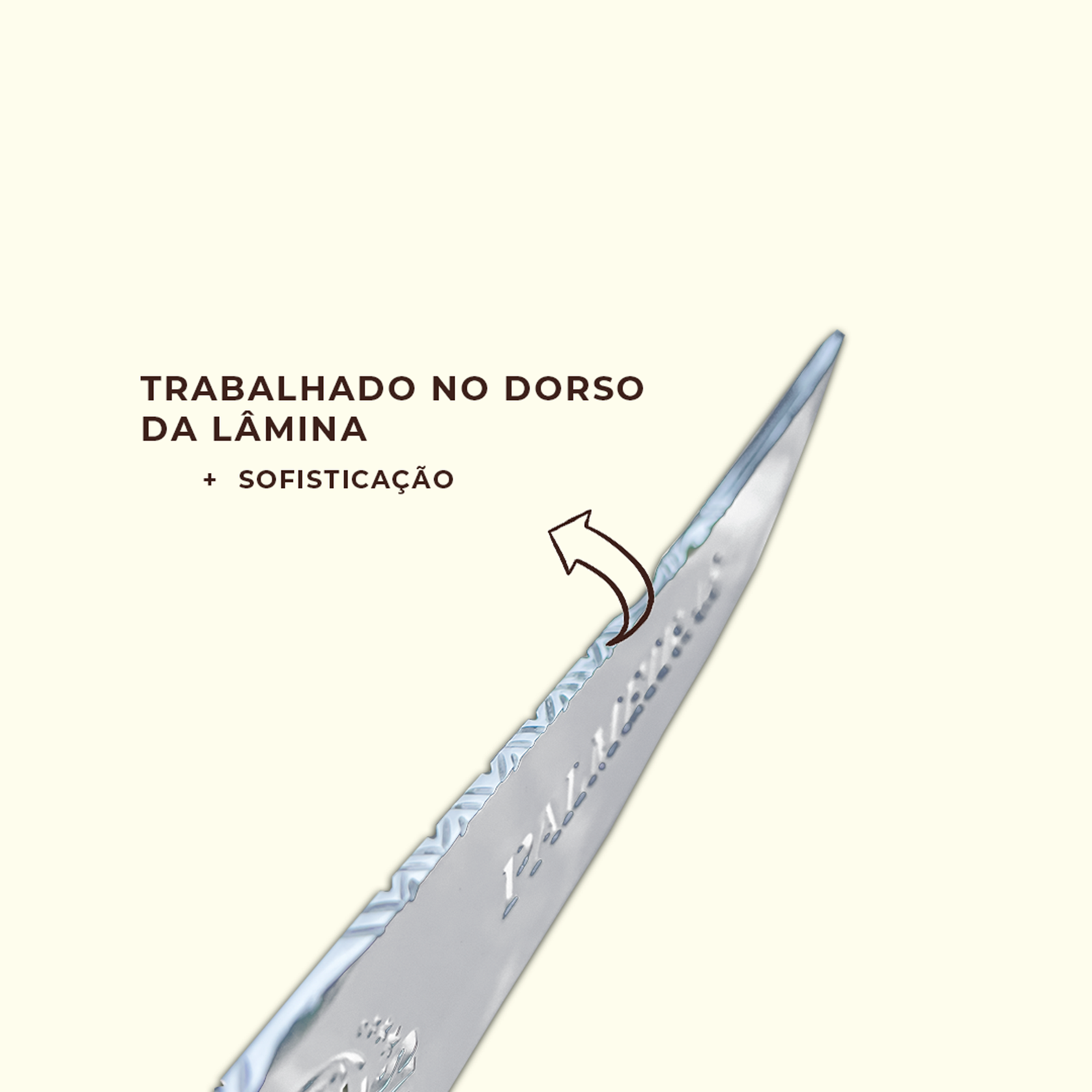 Faca Churrasco Personalizada Palmeiras Aço Inox Com Bainha - Imagem 9