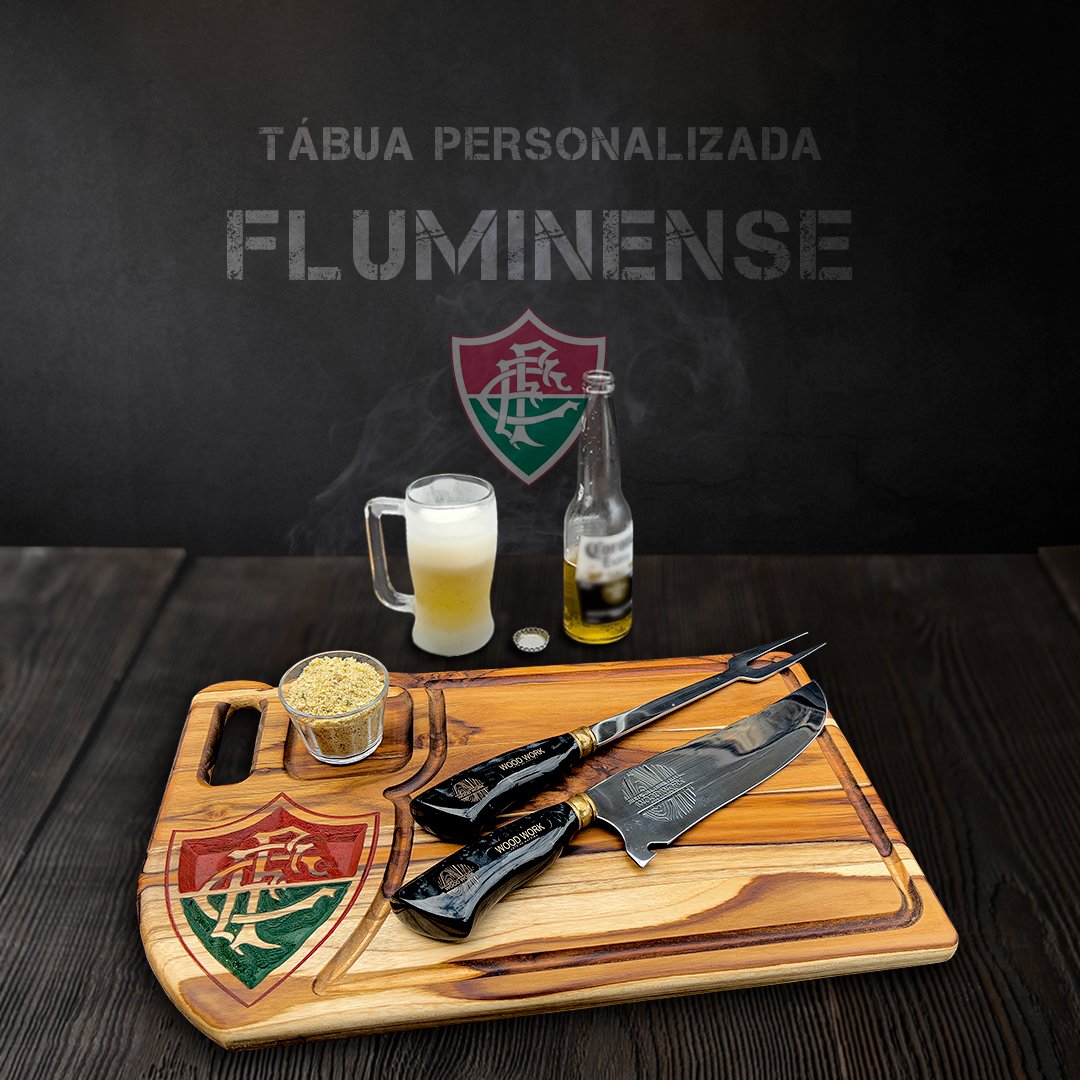 Tabua De Carne Churrasco Personalizada Do Fluminense - Imagem 2