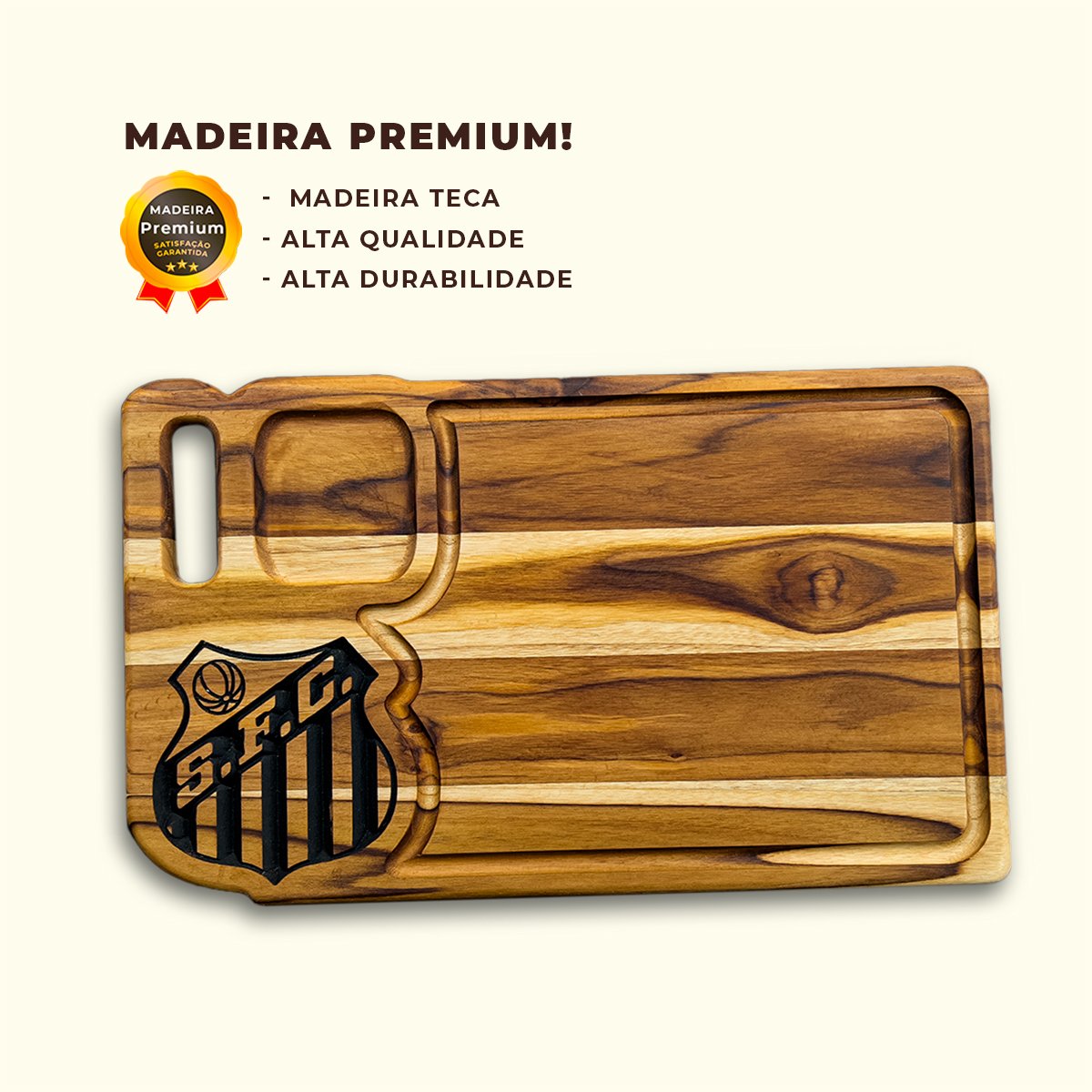 Tabua De Carne Personalizada Churrasco Santos - Imagem 3