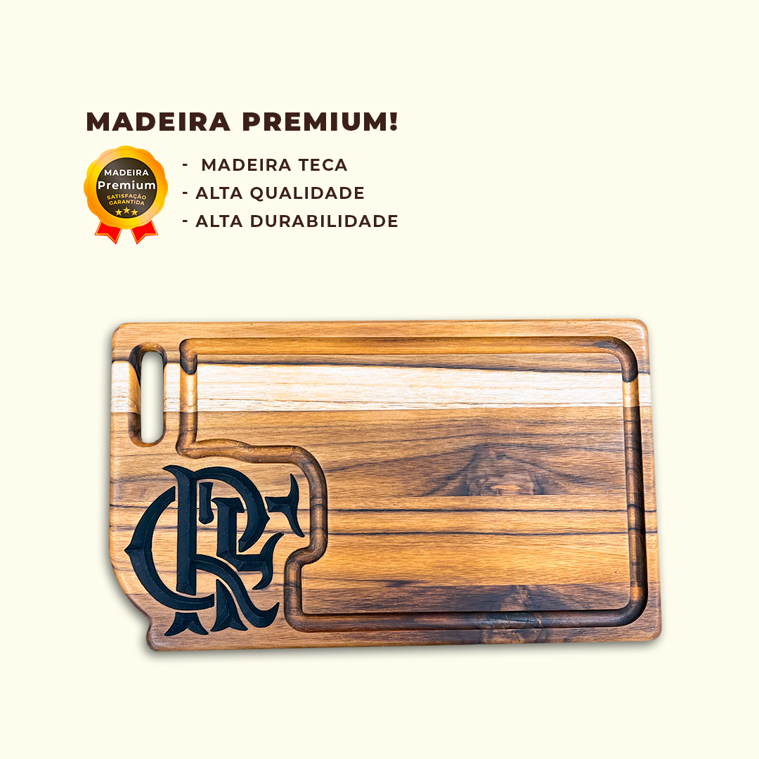 Tabua Carne Churrasco Personalizada Flamengo - Imagem 4