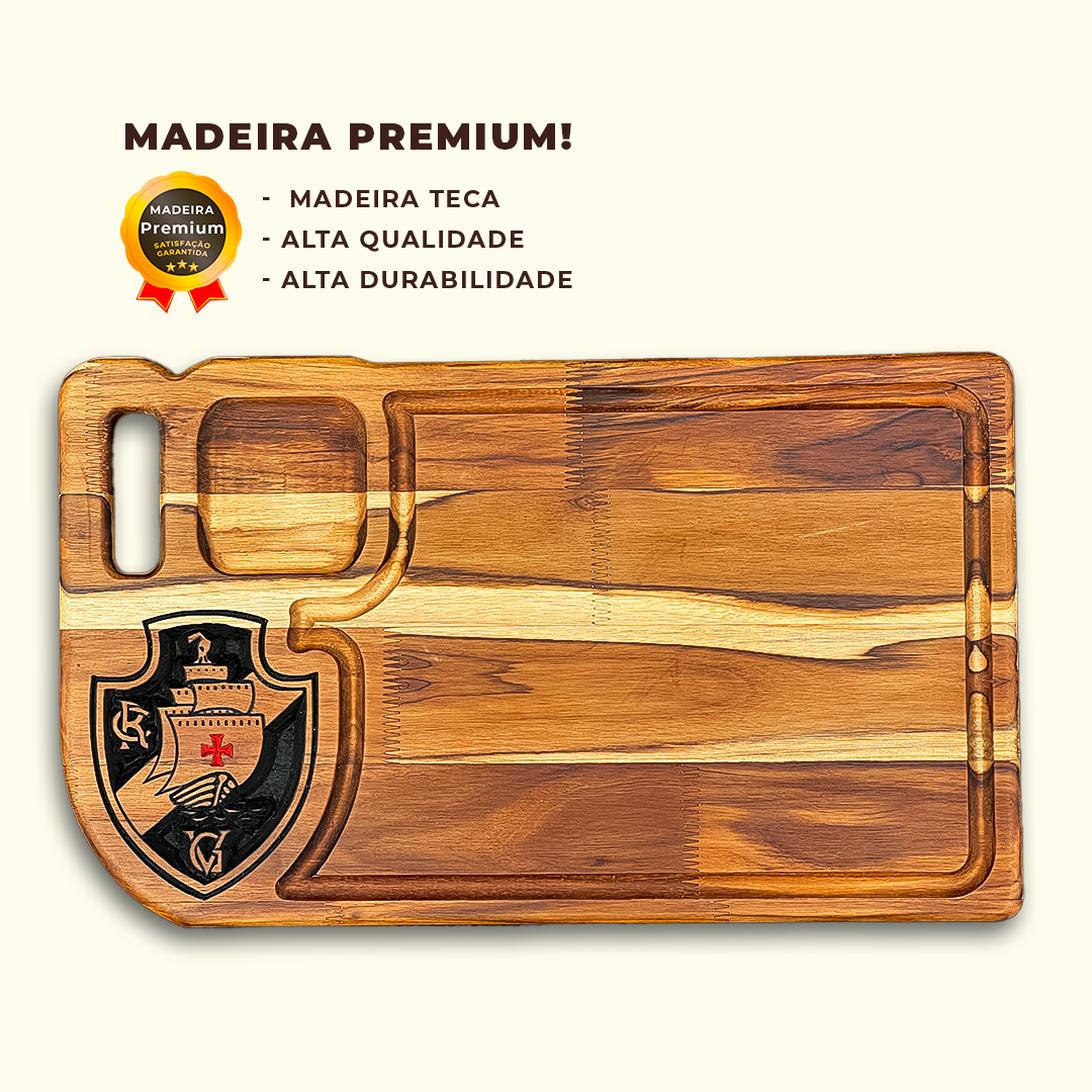 Tabua De Carne Churrasco Personalizada Do Vasco - Imagem 3
