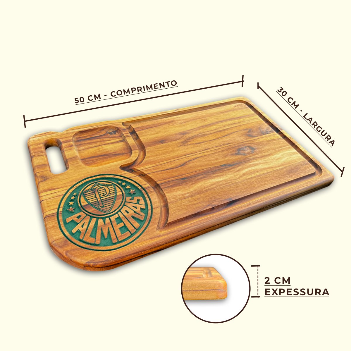 Tabua De Carne Churrasco Personalizada Do Palmeiras - Imagem 4