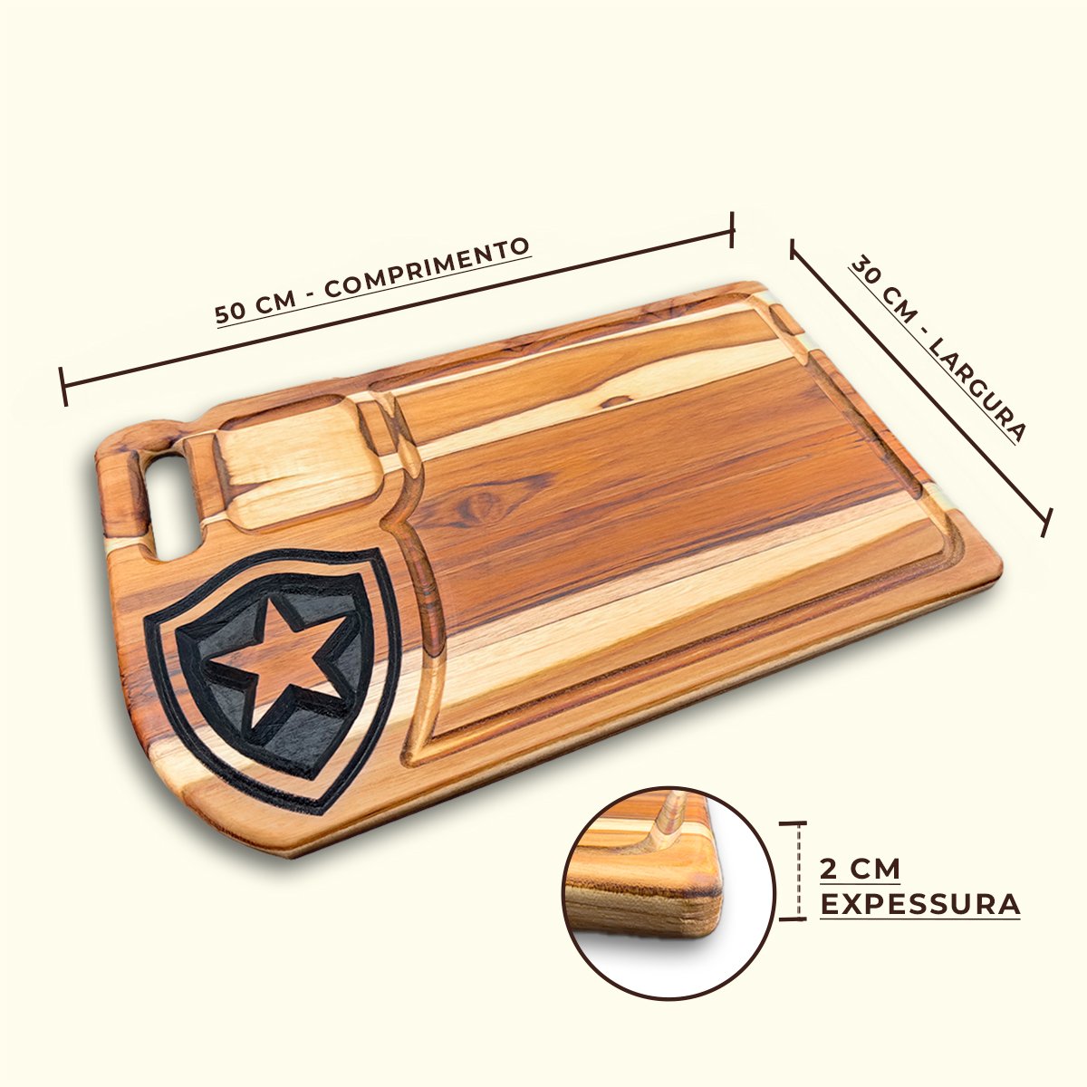 Tabua De Carne Churrasco Personalizada Do Botafogo - Imagem 4