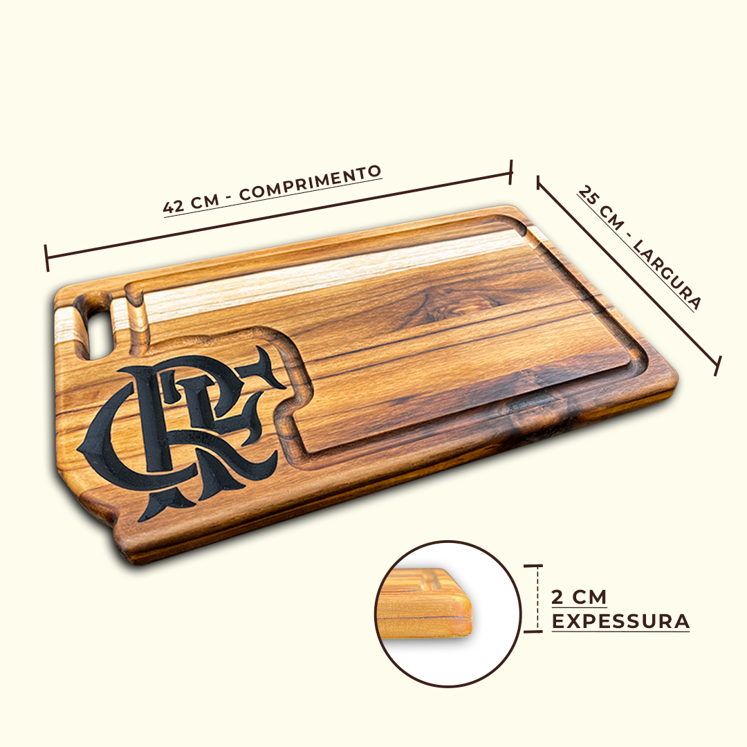 Tabua Carne Churrasco Personalizada Flamengo - Imagem 5