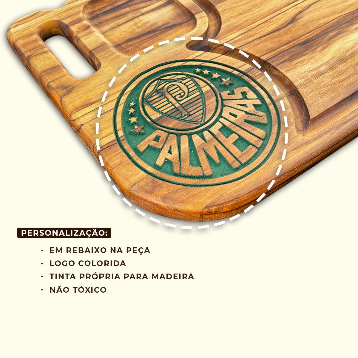 Tabua De Carne Churrasco Personalizada Do Palmeiras - Imagem 5