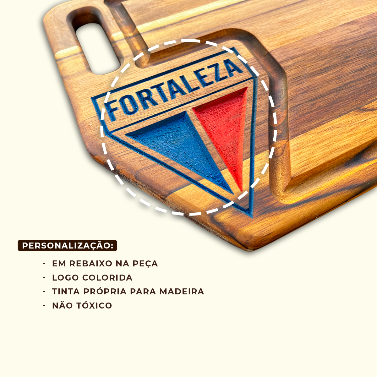 Tabua De Carne Churrasco Personalizada Do Fortaleza - Imagem 6