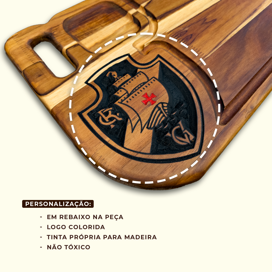 Tabua De Carne Churrasco Personalizada Do Vasco - Imagem 5