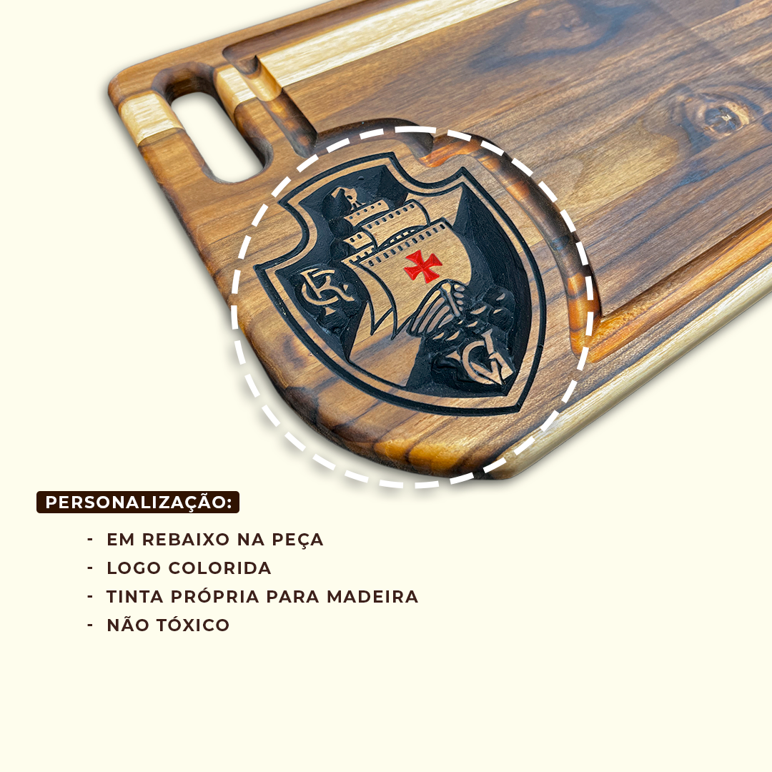 Tabua Carne Churrasco Personalizada Vasco - Imagem 6