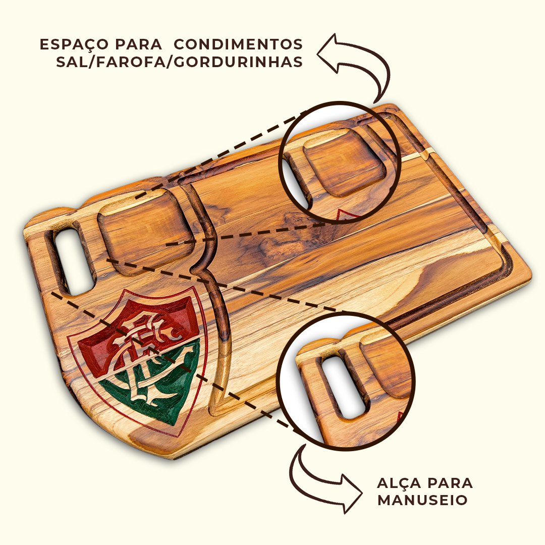 Tabua De Carne Churrasco Personalizada Do Fluminense - Imagem 6