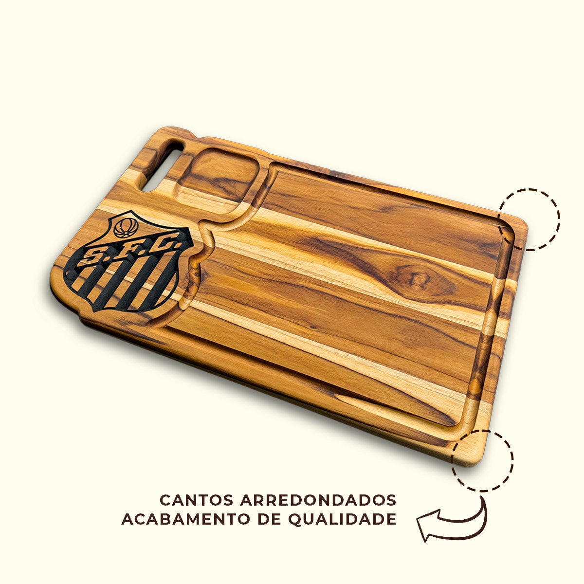 Tabua De Carne Personalizada Churrasco Santos - Imagem 8