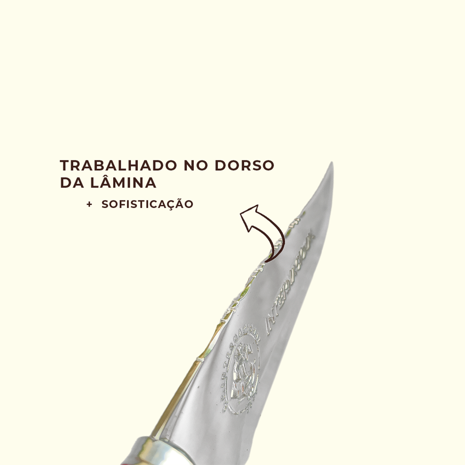 Faca Churrasco Personalizada Internacional 18 Pol, Aço Inox - Imagem 10