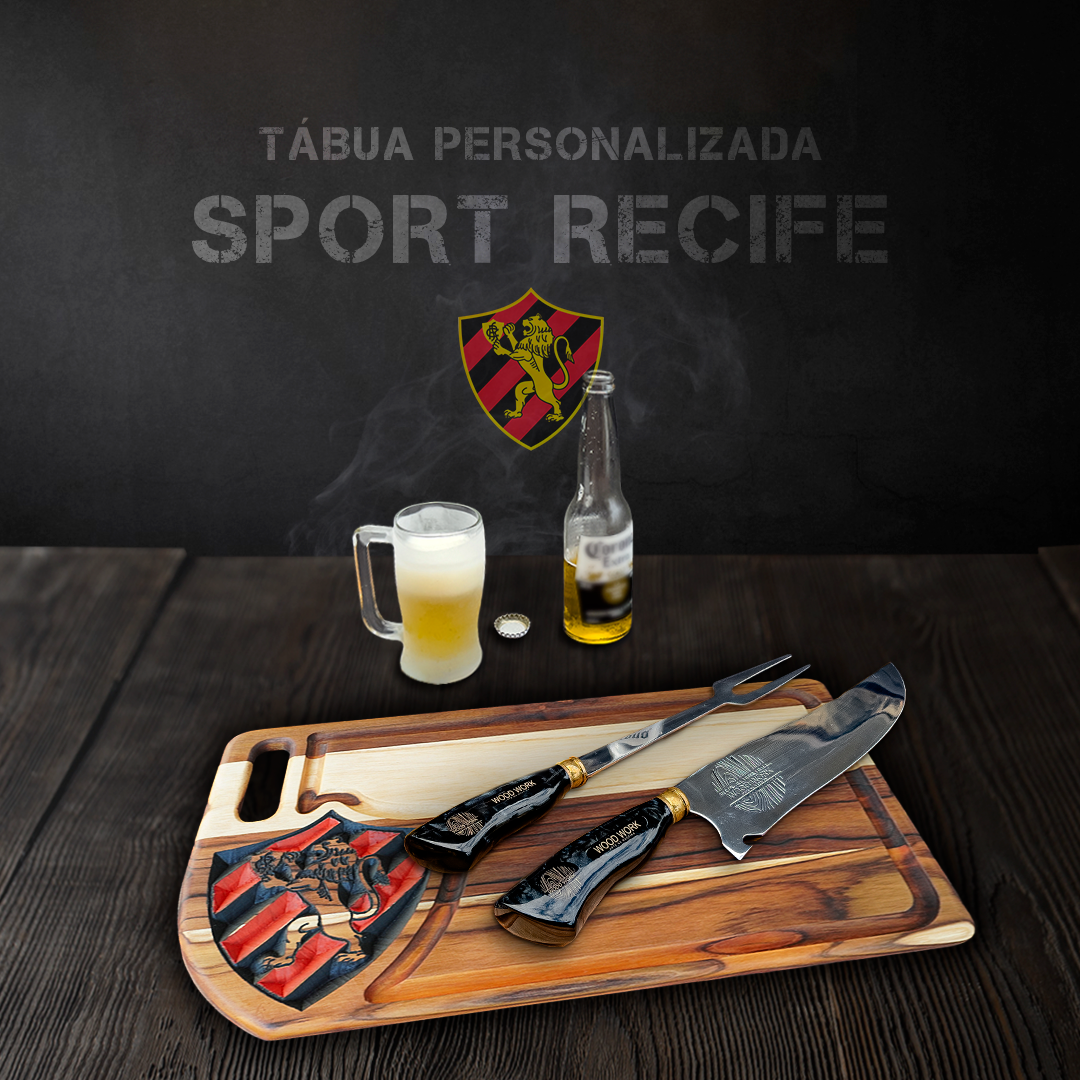 Tabua De Carne Churrasco Personalizada Sport Recife - Imagem 3