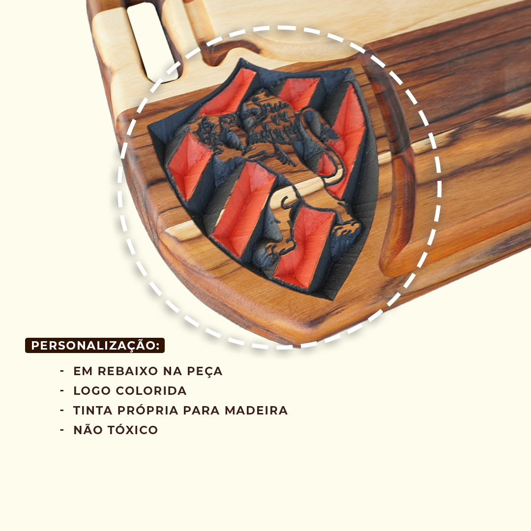 Tabua De Carne Churrasco Personalizada Sport Recife - Imagem 6